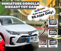 Kinsmart Miniature Toyota Corolla Diecast Toy Car Scale 1:38