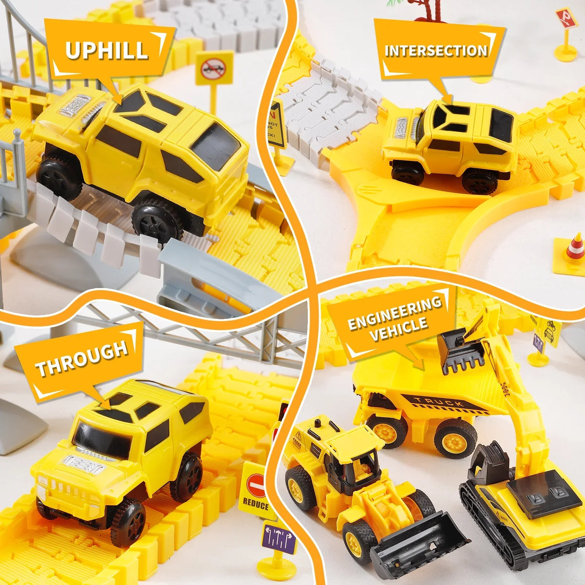 TurboTrack - Construction Racing Track Set