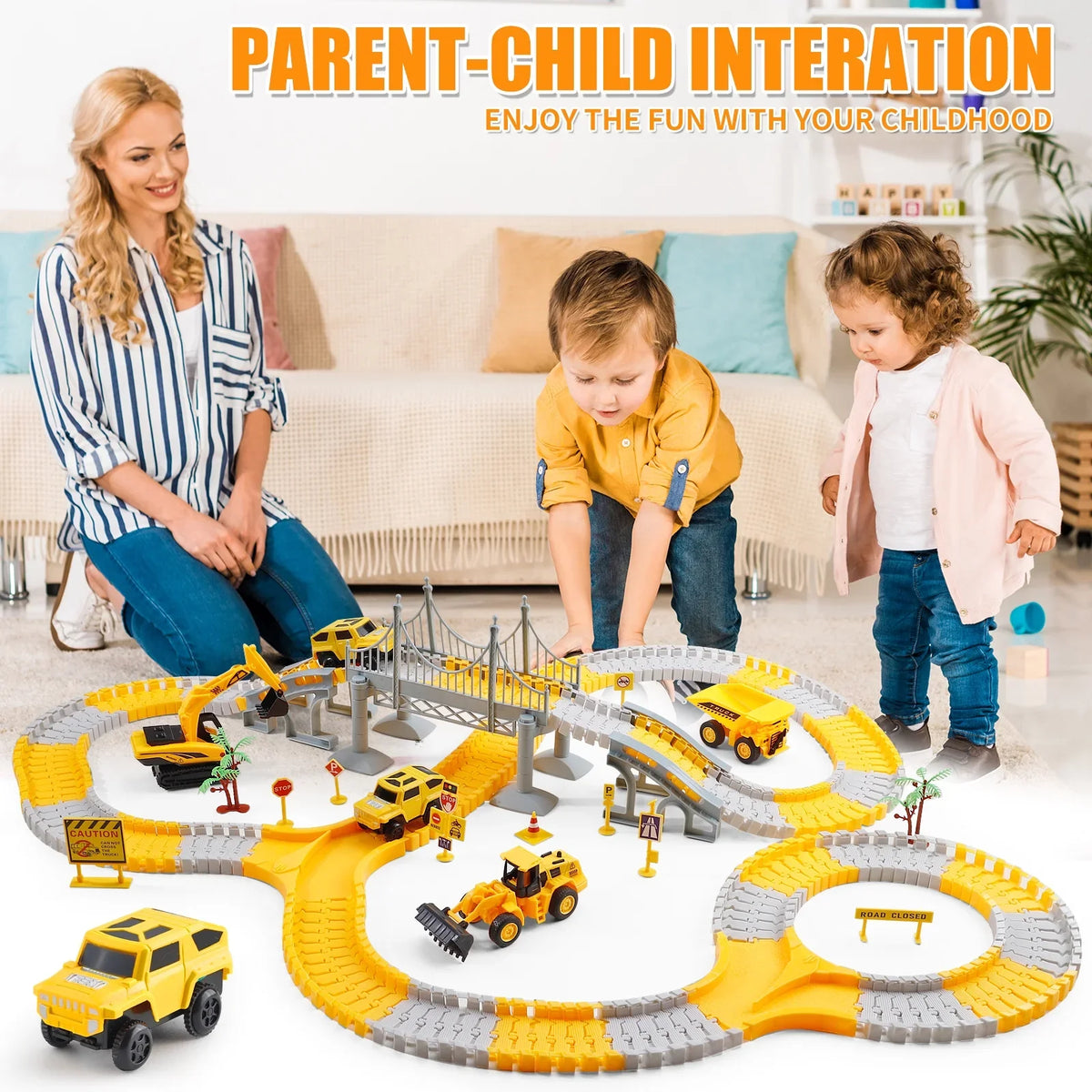 TurboTrack - Construction Racing Track Set