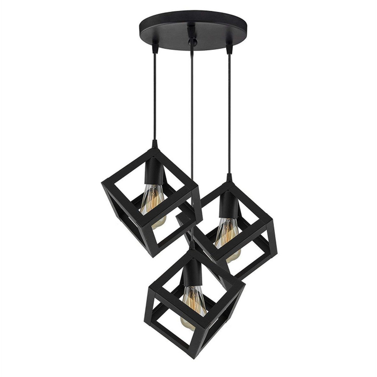 Zooid Square Cube Hanging Lamp (3 in 1)