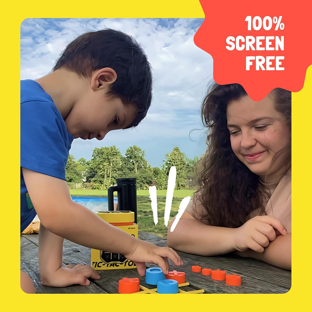 Tic Tac Toe Bolt Game – 3-in-1 Portable Puzzle Fun