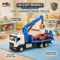 Die-Cast Flatbed Tow Truck with Sports Car