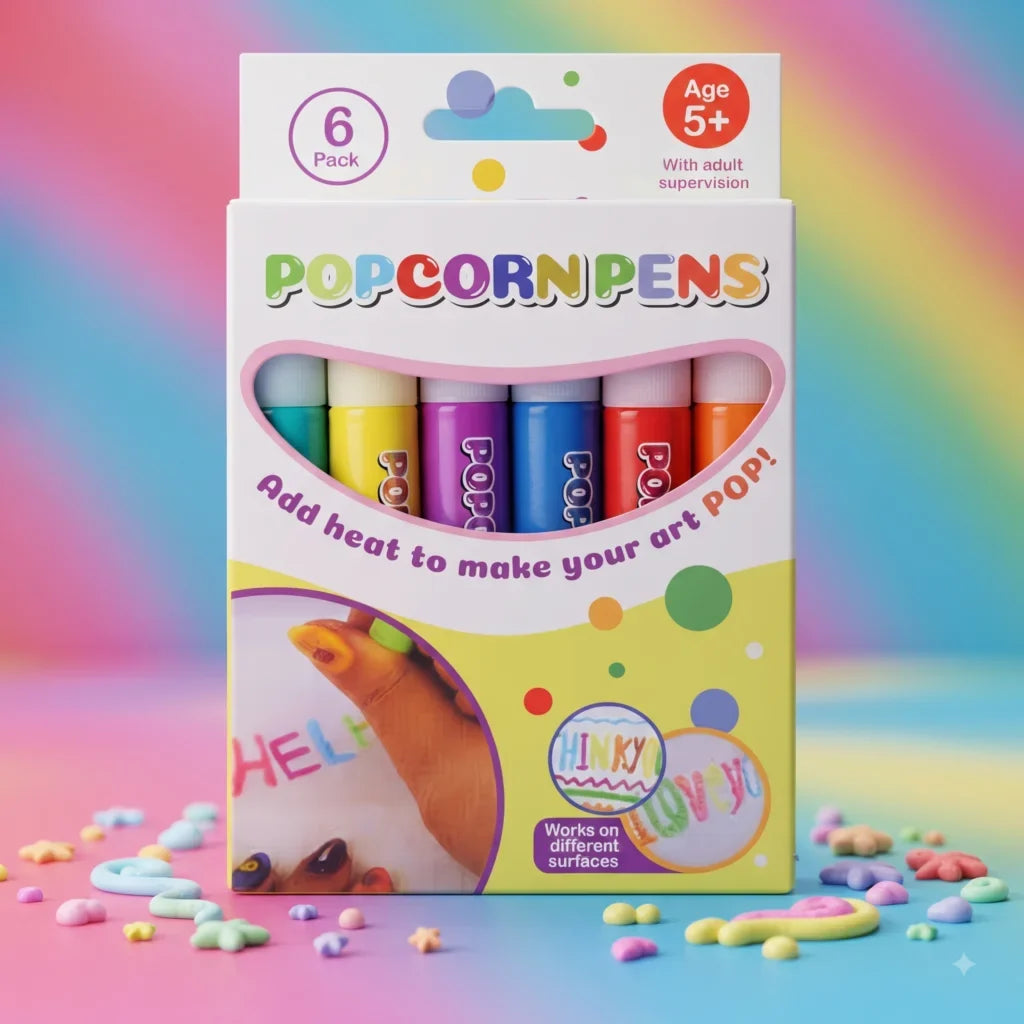 Popcorn Pens — Puffy Heat Art Markers