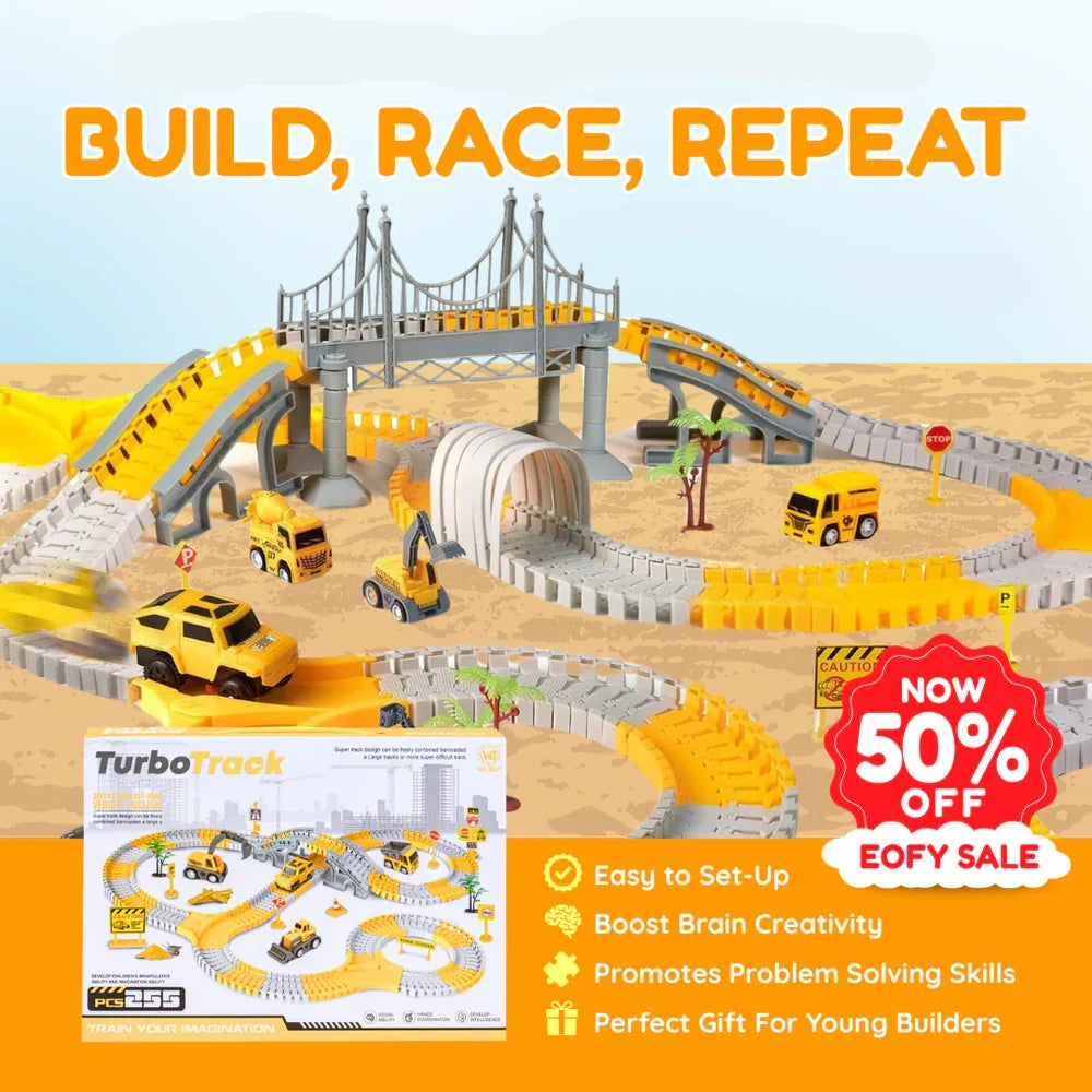 TurboTrack - Construction Racing Track Set