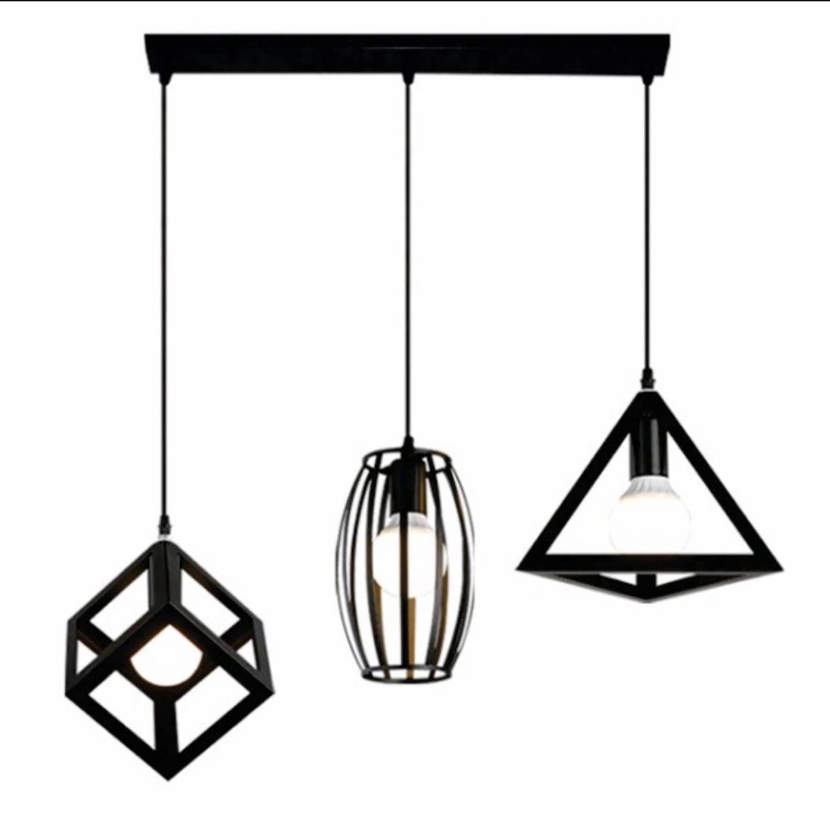 Contemporary Pendant Light Trio